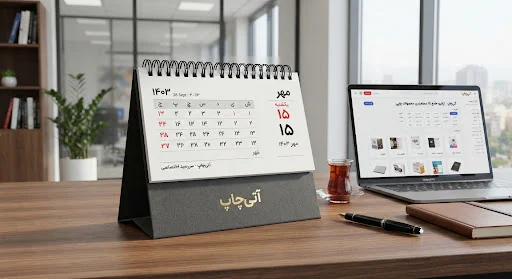 تقویم رومیزی پایه‌دار