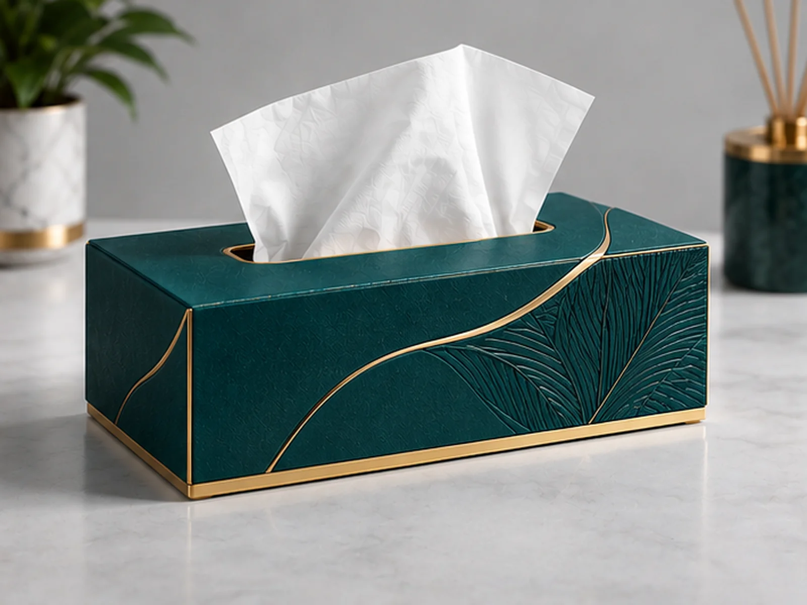 هاردباکس دستمال کاغذی لوکس