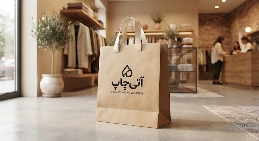 ساک دستی کرافت مینیمال و پایدار در برابر پس‌زمینه گرم